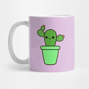 Cute cactus in green pot Mug